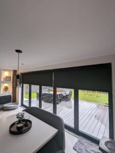 roller blind bi fold doors