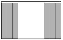 Bunching Options - vertical blinds -Split Bunch