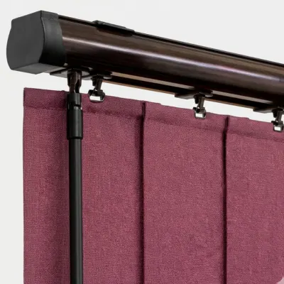 Piano Black trucks - vertical blinds headrail