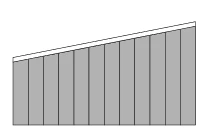 Shaped Blind Options - vertical blinds - angled top