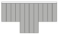 Shaped Blind Options - vertical blinds - stepped bottom edge
