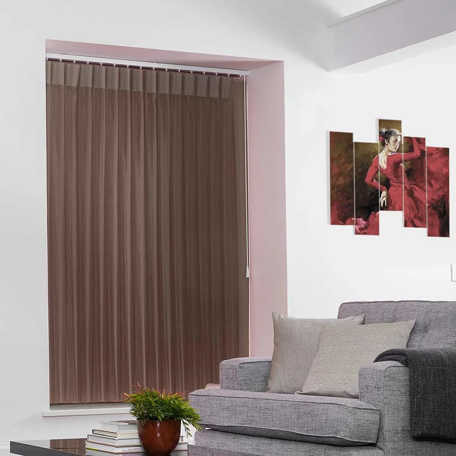Stripe Light Brown - Vertex Blinds