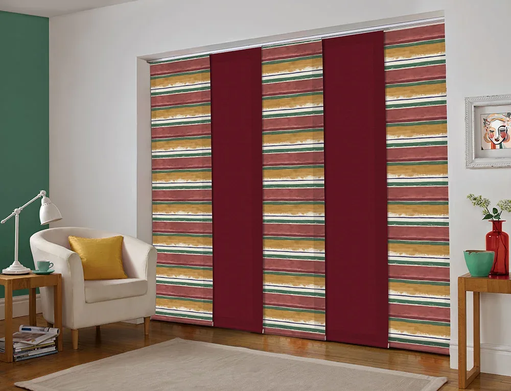 Aquarelle Tumeric Panel - Cross Blinds & Shutters