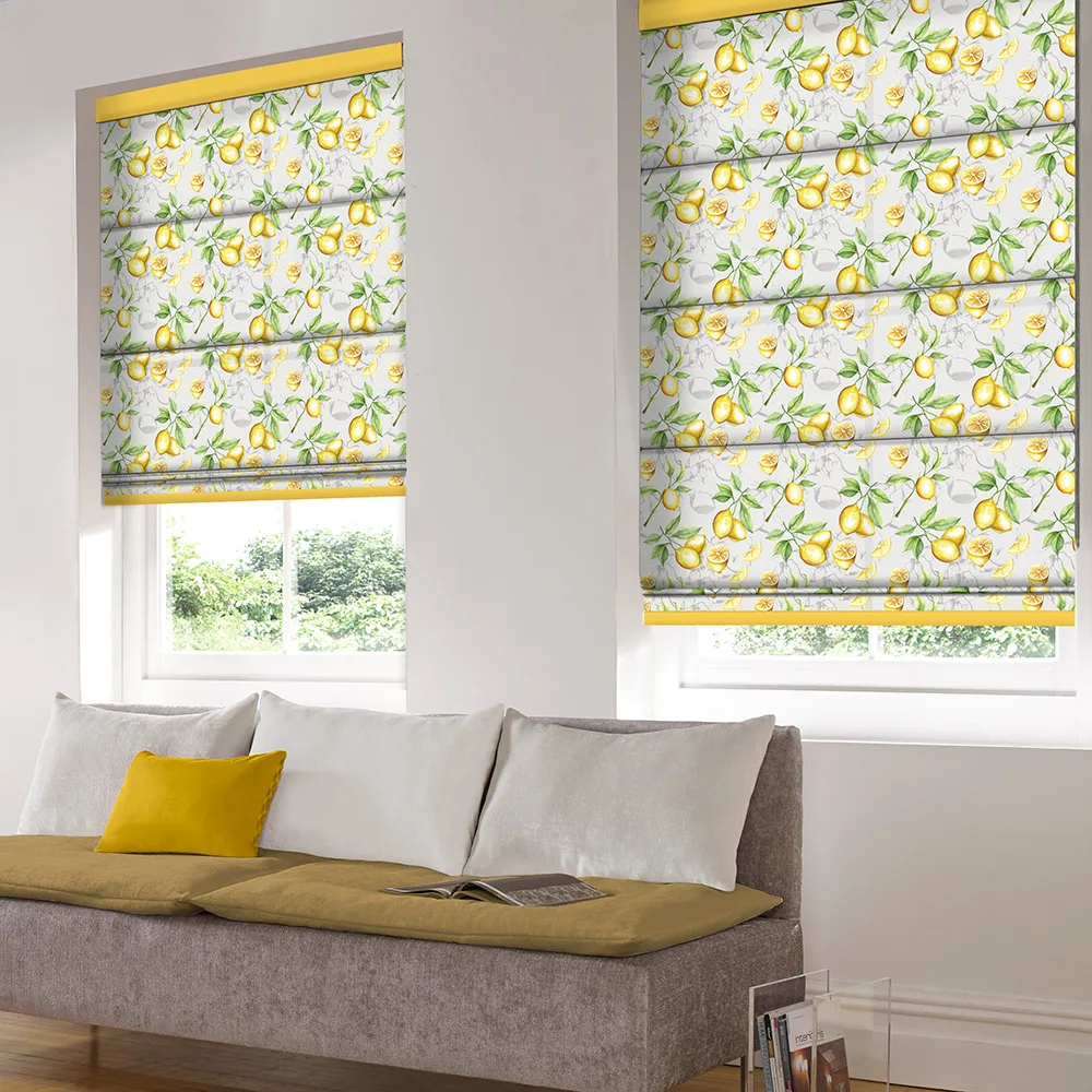 Citronelle Yellow Romex Blinds - Cross Blinds & Shutters