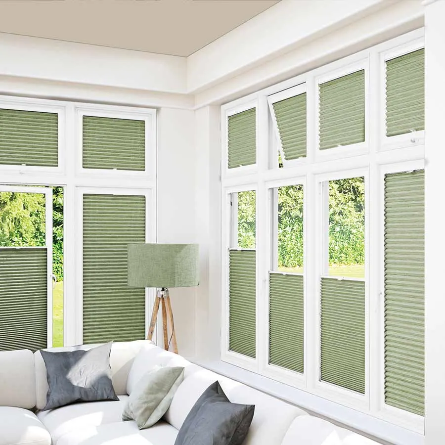 Darby Pistachio Honeycomb Blinds - Cross Blinds & Shutters