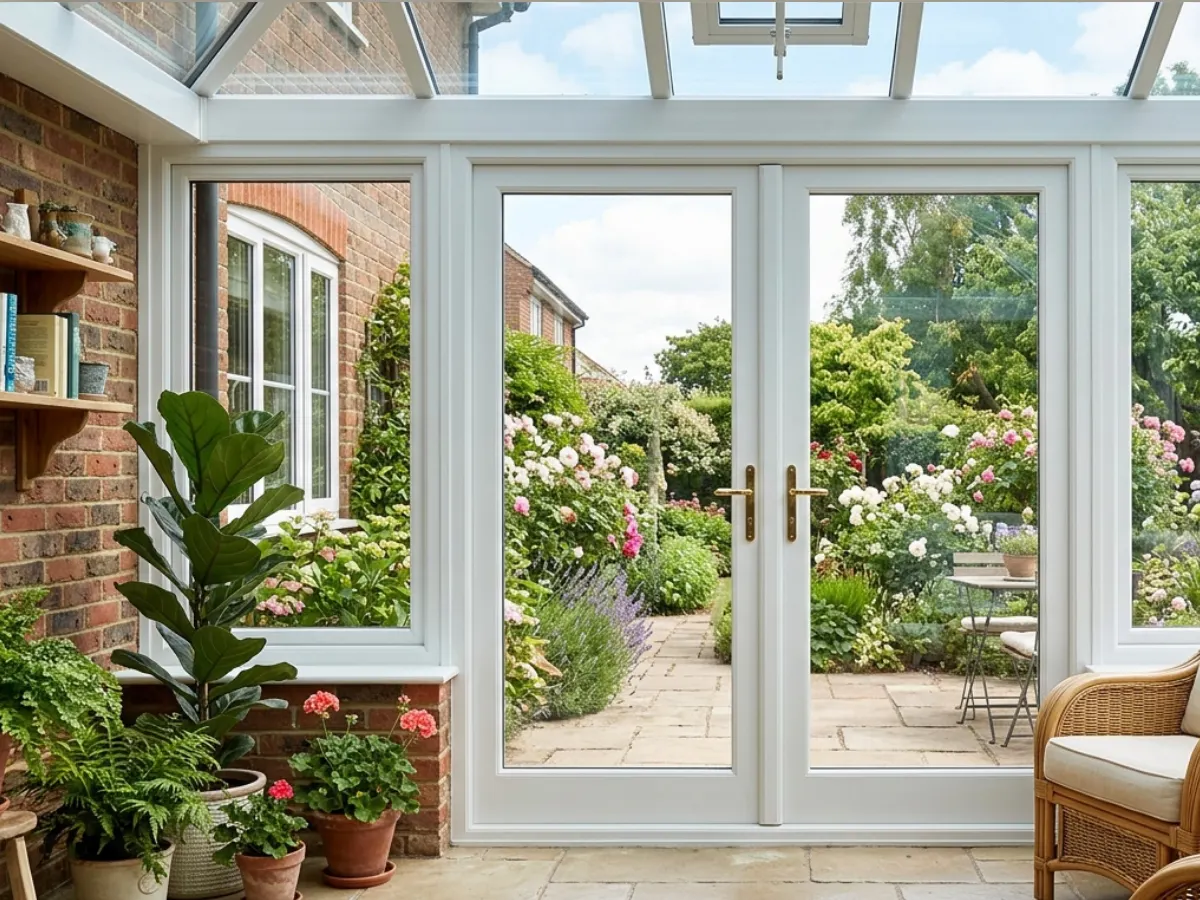 Conservatory French Doors & Side Windows