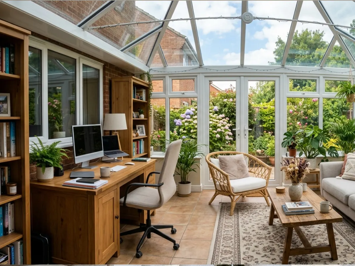 Conservatory Home Office & Lounge