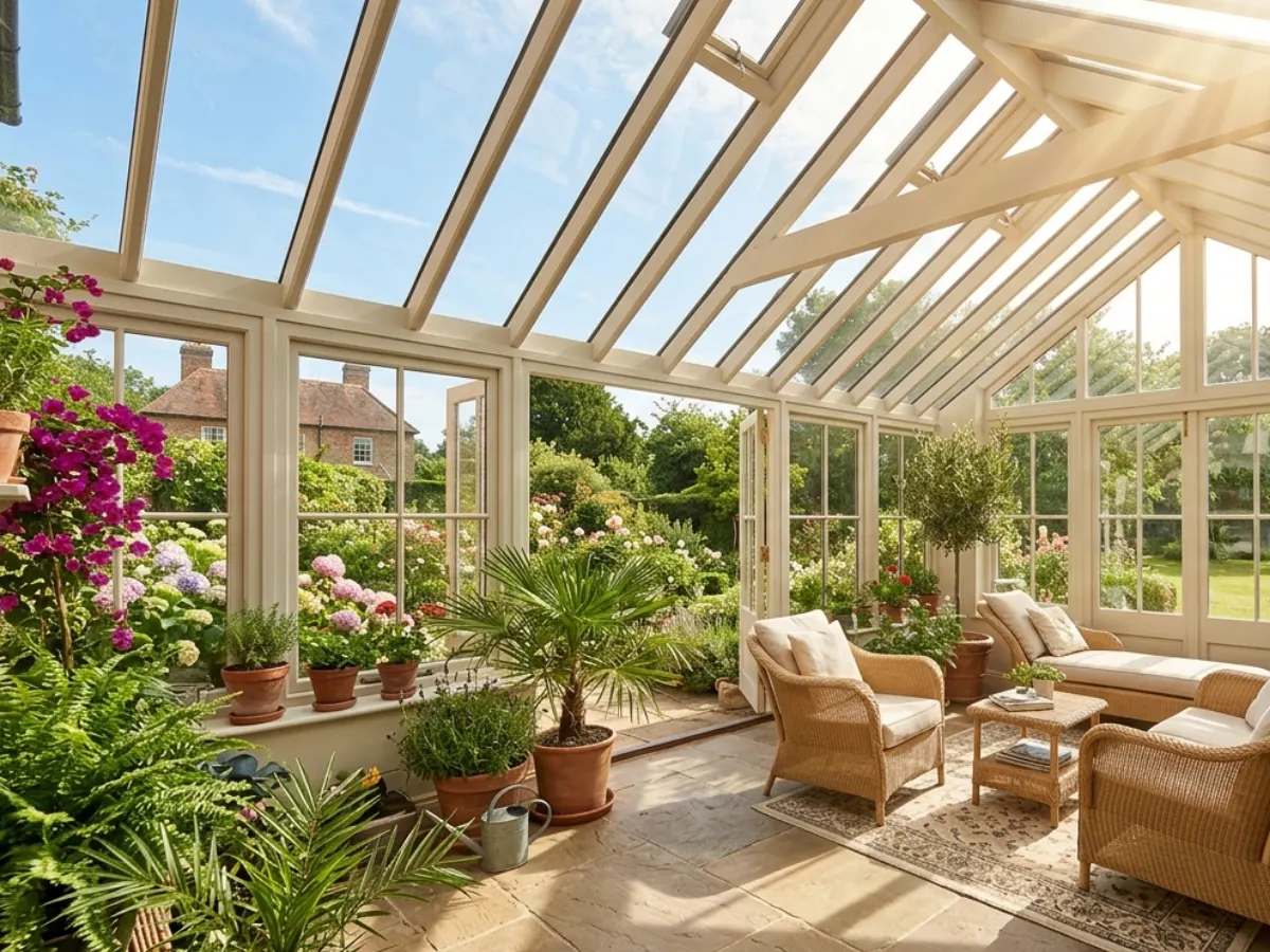 South-Facing Glass Roof Conservatory