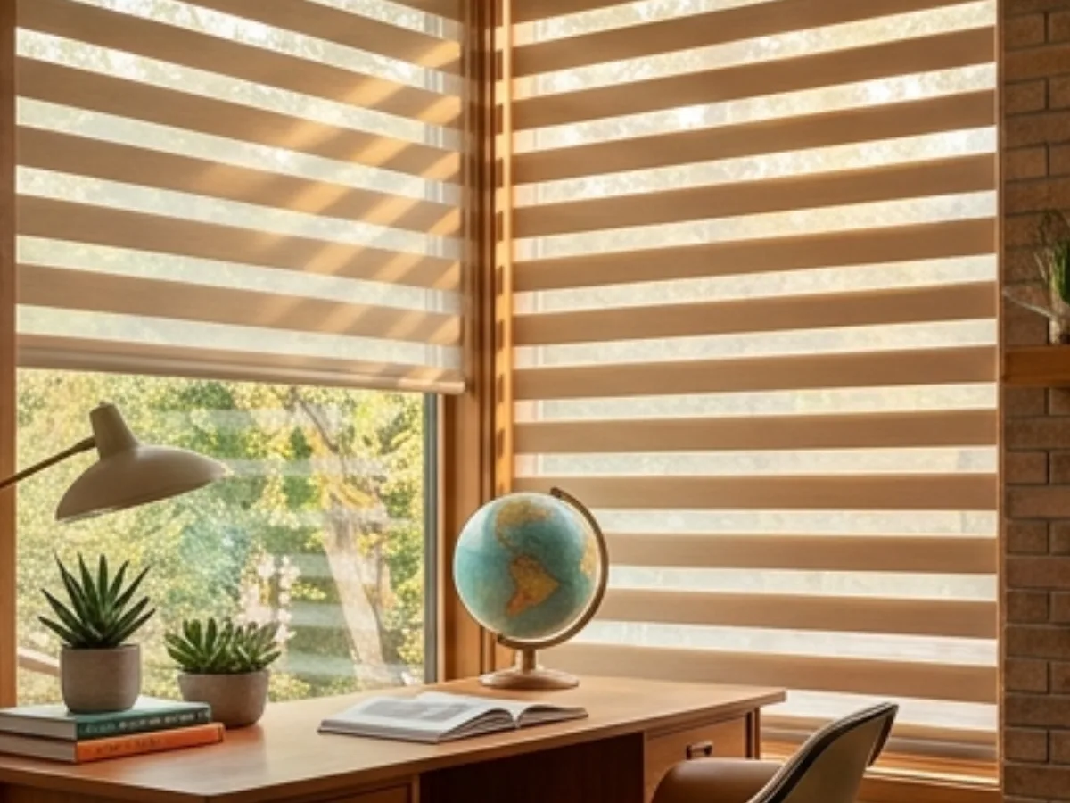 day and night blinds - home office