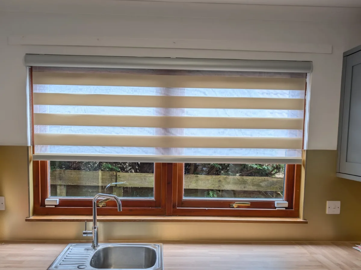 Day and Night blinds fitted in a Motherwell