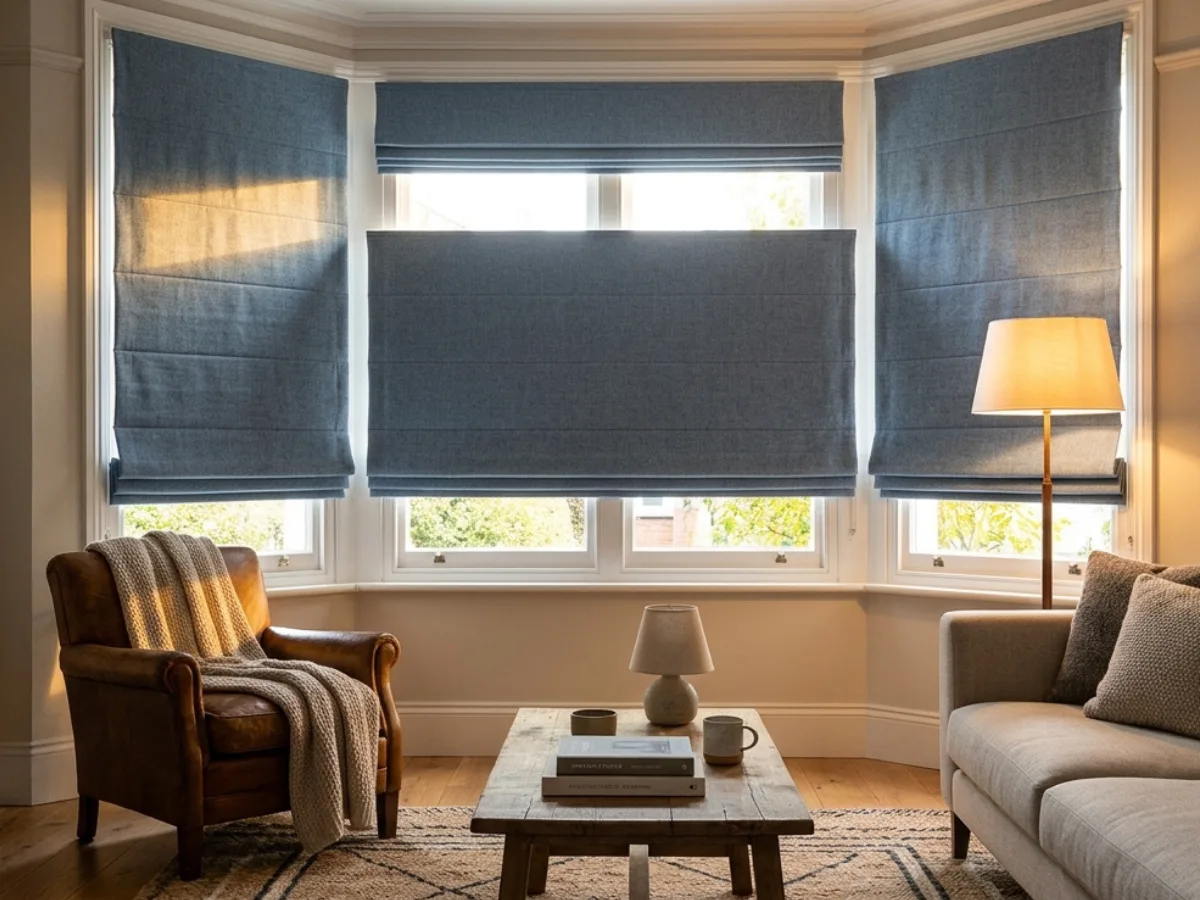 best blinds for living room - Tailored Thermal & Blackout Roman Blinds