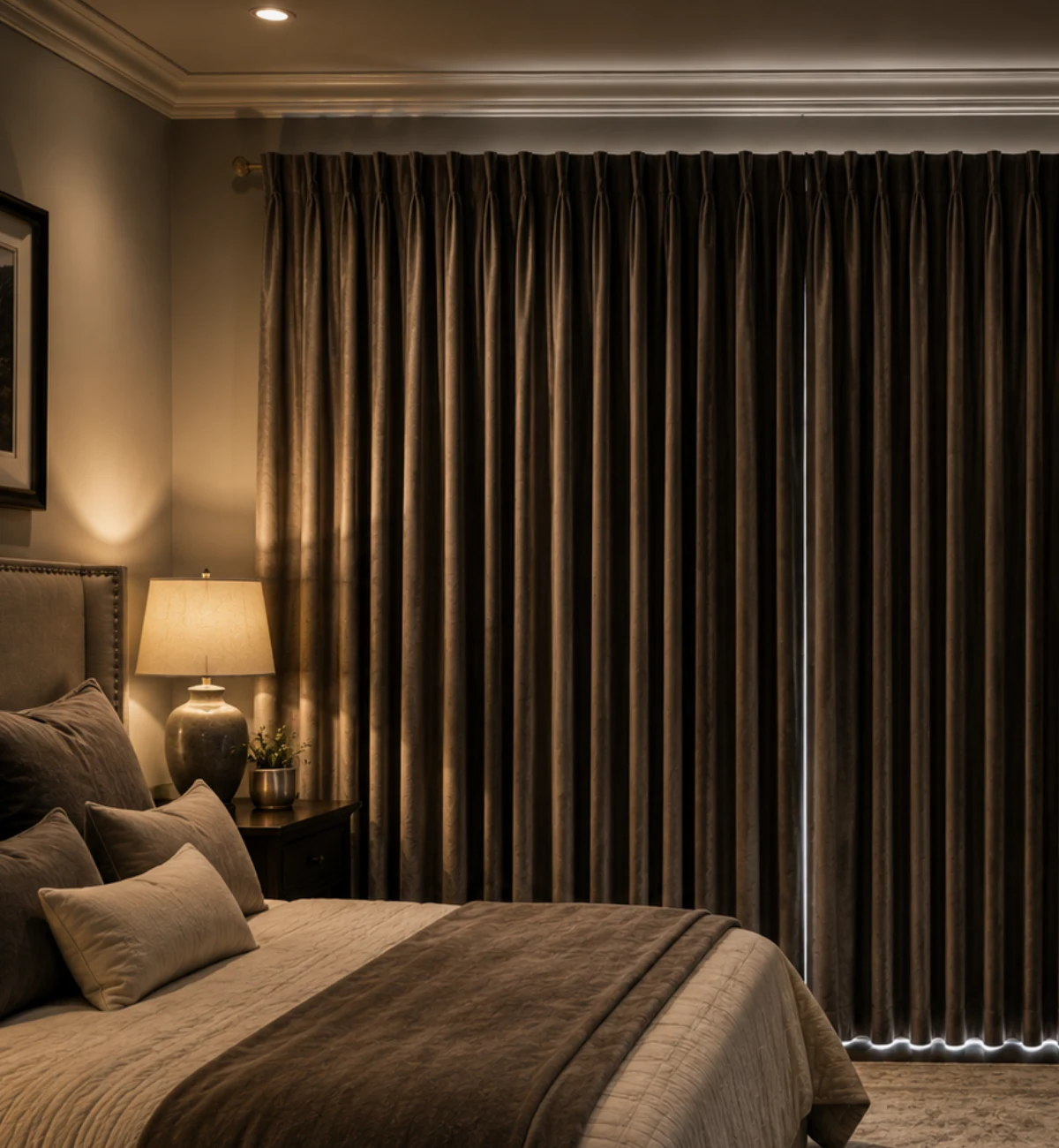 curtain Heavy blackout lined drape seal perimeter drafts and create a cozy